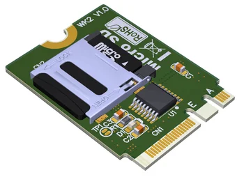 VDA Naujųjų M. 2 NGFF Klavišą A. E. (2230) WIFI Lizdas Micro SD SDHC SDXC TF Card Reader T-Flash Kortelės M. 2 A+E Klavišą Kortelės Adapterio Rinkinys Stove