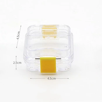 10vnt Plastiko Dantų Protezų dėžę Su Kino Aukštos Kokybės dantų Protezų talpinimo Implantas Membrana Dantų Dėžutę