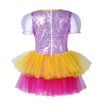 Baleto Tutus Dancewear Vaikams Mergaitės Gimtadienio Karnavalas Šalies Princesė Cosplay Kostiumai su Bowknot Plaukų Įrašą Veiklos Suknelė