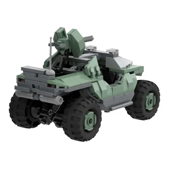 Buildmoc Karai Žaidimas JT saugumo tarybos Armijos Sunkvežimių SS-32633 Halo Warthog M12 Lengvųjų Transporto priemonių Techninę Automobilio Blokai Žaislai Vaikams Dovanų