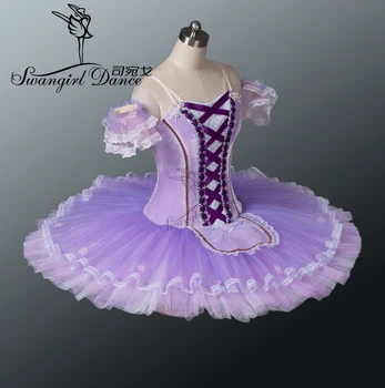 Suaugusiųjų šviesiai violetinės spalvos Balerinos tutu,profesinės tutu,klasikinio baleto tutus,baleto kostiumai ,tutu kostiumas moterims BT8964A