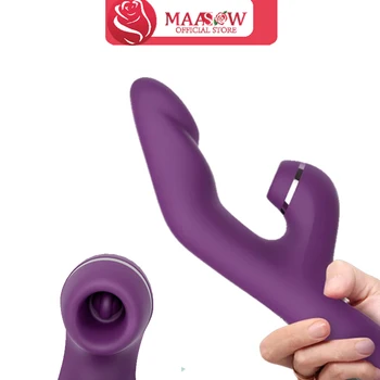 Maasow Silikono Klitorio Orgazmas Triušis Vibrador 3 1 G Vietoje Siurbimo Vibratorius Makšties Masturbators Suaugusiųjų Sekso Žaislai Moterims