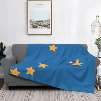 ES Vėliava Antklodė Lovatiesė Ultra Minkštas Šiltas Skleisti Sofa-Lova Pliušinis Miegamojo, Biuro Aksominis Dovanų
