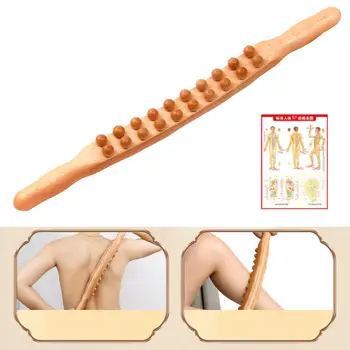 Profesinės Medienos Masažas Roller Stick Celiulito Mažinimo Guasha Grandymo Stick Body Massager Nešiojamą SPA Juosmens Atgal