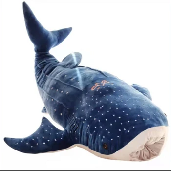50/100cm Naujas Stilius Blue Shark Pliušiniai Žaislai Big Fish Medžiaga Lėlės Banginis Įdaryti Gyvūnų, Vaikų Gimtadienio Dovana