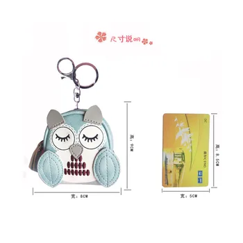 Naujas mini korėjos stiliaus audinio monetos rankinėje paprastas Mielas korėjos kūrybos animacinių filmų pelėda mokyklos maišą didelės talpos kūrybos keychain