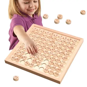 Mediniai Matematikos Papildomai Valdybos 1-100 Matematikos To Ir Atimties Montessori Žaislai, Vaikų Skaičiavimo Žaislai Švietimo Mokymo