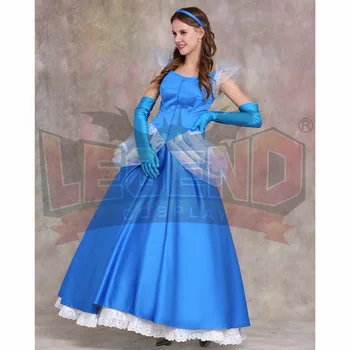 Moterų Fantazija Princesė Kostiumas Išgalvotas Šalis Mėlyna Suknelė Cosplay Kostiumas