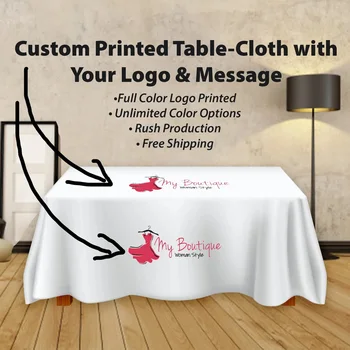 CustomTablecloth Asmeninį Stalo Mesti su Jūsų Logotipu Paroda |Pop-Up Shop | Amatų Laidos | Vestuves | Pokylių