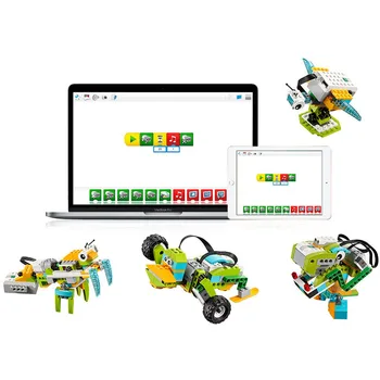 WeDo 2.0 Pagrindinius Variklio Dalys Multi Galia Funkcijas 45300 Blokai Montessori Roboto Konstruktorius mokymosi Švietimo Žaislas
