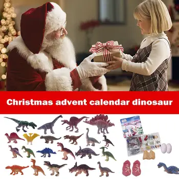 Kalėdų Advent Calendar Dinosaur Žaislų Rinkinys Vaikams Berniukams Kalėdų Dovanos Dinozaurų Truck Žemėlapis Vaikams Montessori Žaislai Kalėdų Dovana H9l1