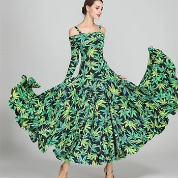 Moterų Sublimacijos Spausdinti Šokių Praktikos Dėvėti Pramoginių Šokių Suknelės Pardavimui