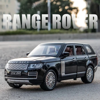 1:24 Range Rover VISUREIGIS Lydinio Automobilių Diecast Modelis Žaislinių Transporto priemonių Garso Ir Šviesos Traukti Atgal, Metalo Automobilių Modeliavimo Surinkimo Žaislai berniukams