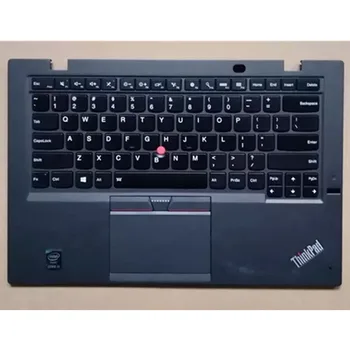 Originalus Lenovo IBM ThinkPad X1 anglies 3 x1c klaviatūra su foniniu apšvietimu Bezel Palmrest Danga /w