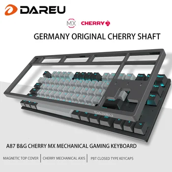 Dareu A87 B&G Cherry MX Ašis Laidinio Mechaninė Žaidimų Klaviatūra 87 Macro įrašymo Klavišus N-Raktas Virtimo Klaviatūrų su PBT Keycaps