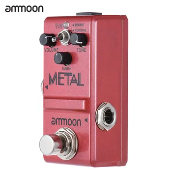 Ammoon Nano Serijos Gitaros Efektu Pedalas Heavy Metal Distortion Efektas Gitarai Pedalo Tiesa Apeiti Aliuminio Lydinio Įstaiga
