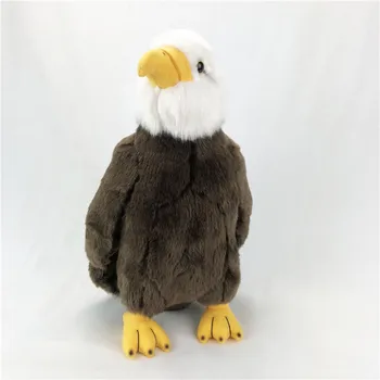 [Juokingi] Zoologijos sode 31cm Modeliavimas Tikroviška Plikas Erelis Pliušiniai Žaislai, Minkšti paukščių Iškamšos lėlės Gimtadienio, kalėdų Dovanos Vaikams