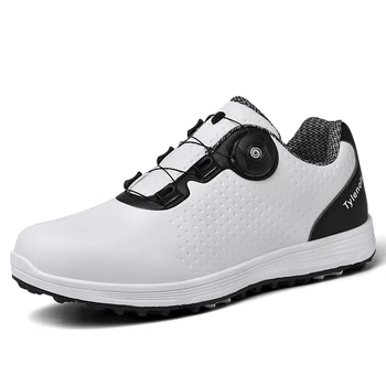 Vyriški golfo batai, prekės ženklo spikeless batai patogūs lauko mokymo pėsčiomis sportiniai bateliai vyriški golfo treneris shoes37-46