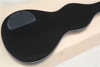 Nemokamas pristatymas 6 stygų gitara,nereguliarus moliūgas gitara, juoda liepų įstaiga ,raudonmedžio fingerboard,90 pikapas,juoda aparatūra
