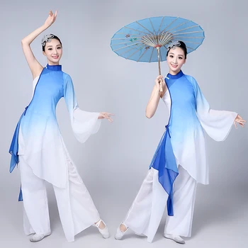 Naujas klasikinio šokio kostiumų ventiliatorius liaudies šokių drabužių Yangko drabužių suaugusiųjų elegantiškas Kinų praktika drabužiai