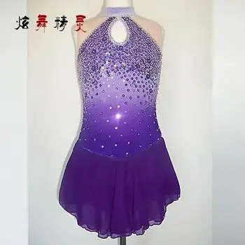 Crystal Užsakymą Dailiojo Čiuožimo Suknelė Mergaitėms, Naujas Prekės ženklas Čiuožyklos Drabužius Konkurencijos DR4651