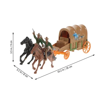 Kaubojus Žaislai, Žaislų Vakarų Vakarų Vežimo Cowboys Indijos Laukinių Arklių Duomenys Figūrėlės Modelio Paveikslas Puošmena Kariai