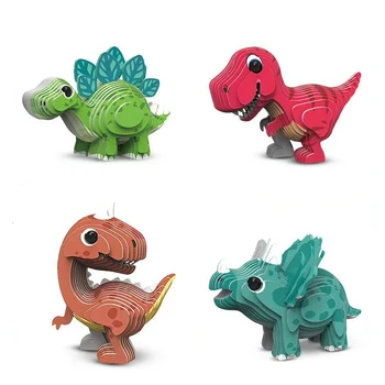 Unikalus Knygos Gyvūnų Pjūklelis dėlionės (Galvosūkiai Vaikams Juros periodo Pasaulyje Dinozaurų 3D Puzzle Suaugusiųjų Švietimo Žaislai Vaikams Amatų Dovana