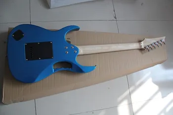 Aukščiausios kokybės mėlyna elektrinė gitara 21 iki 24 frets ir troškinti gitara Gyvybės Medžio, Inkrustuotų Fingerboard 417