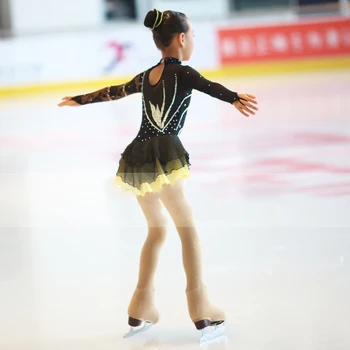 Ledo Sating Suknelės Suaugusiųjų Vaikų Dailiojo Čiuožimo Kostiumas Meninės Gimnastikos Vienodas Čiuožimo Suknelė Konkurencijos Sijonas