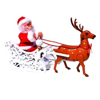 Santa Claus Elektros Muzikos Elnias Traukti Automobilį, Kalėdų Dovanos, Kalėdų Papuošalų Kūrybos Kalėdų Vaikų Dovanų