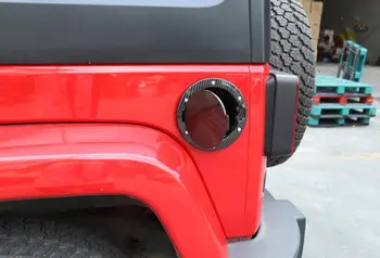 Automobilių Durų Dujų Kuro Bako Dangtelis Decora Padengti Jeep Wrangler JK JKU 2007-2017 Išorės Aksesuaras ABS+Aliuminio Lydinio Anglies Pluošto