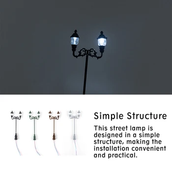 Mini Kraštovaizdžio Streetlight Realus Modeliavimas Lempų Modelių 