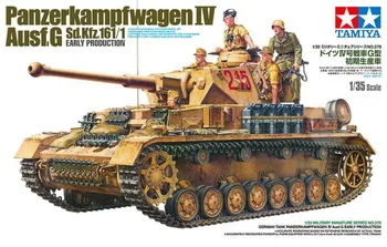 Tamiya 35378 1/35 Mastelis Modelio Baką Rinkinys antrojo pasaulinio KARO vokiečių Panzer IV Ausf.G Sd.Kfz.161/1