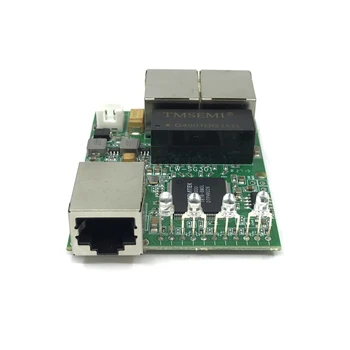 3-port Gigabit switch modulis yra plačiai naudojamas LED eilutė 5 port 10/100/1000 m susisiekti uosto mini switch module PCBA Plokštė