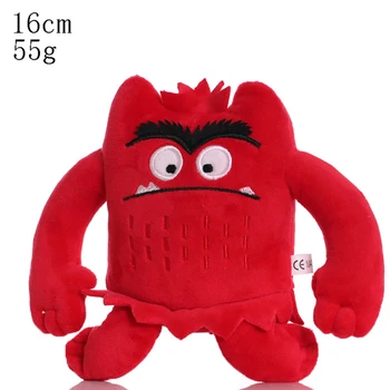 Spalva Lėlės Monster Emocijų Pliušiniai Žaislai Vaikams Dovanos Het Kleurenmonster Peluche Lėlės Vaikams Gimtadienio proga 16cm